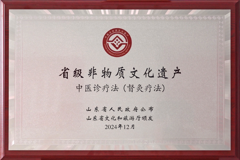 省级百物质文化遗产中医诊疗法（督灸疗法）